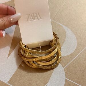 Zara Metallic Gold Bracelets